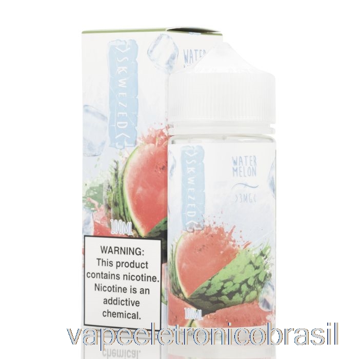 Vape Eletrônico Melancia Gelada - E-líquido Skwezed - 100ml 6mg